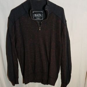 Buckle Men's Rich Brown Zip-Up Sweater